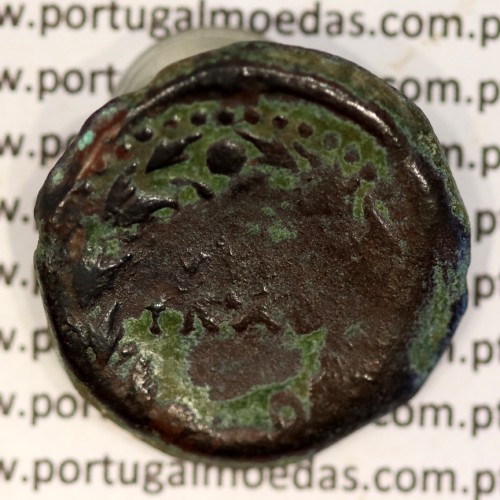 Augustus, Asse Bronze, Julia Traducta, Imperador Augusto, (11 a.C.), Legenda: PERM. CAES AVG / IVLIA TRAD, RPC 108, Burgos 1614