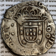 Meio Cruzado prata D. João IV 1640-1656, "INHO" em vez de "IN.HOC" Legenda ✤IOANNES IIII DG REX PORTVGALIE / ✤INHO.SIGNO.VINCES