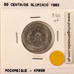 Moçambique, 50 centavos alumínio 1982, (MBC), World Coins Mozambique KM 98