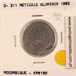 Mozambique, 2- 2/1 Meticais Aluminium 1982, (VG), World Coins Mozambique KM 100