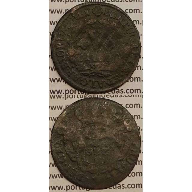 MOEDA V REIS COBRE 1764 (BC-) - D.JOSÉ I - JOSEPHUS - MARQUILHA PEQUENA