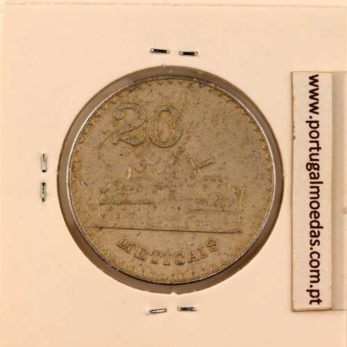 Mozambique, 20 Meticais Aluminium 1986, (VF), World Coins Mozambique KM 103