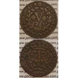 MOEDA V REIS COBRE 1764 (MBC) - D.JOSÉ I - IOSEPHUS
