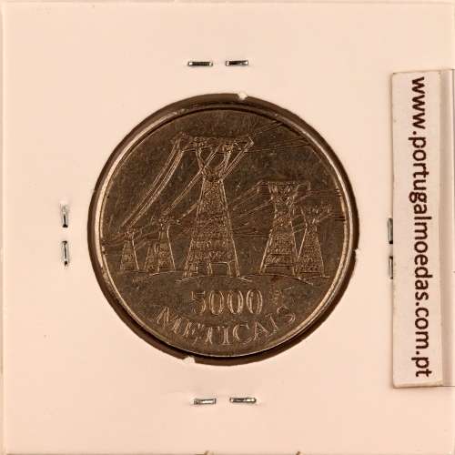 Moçambique, 5000 Meticais Aço níquel 1998, (MBC), World Coins Mozambique KM 124