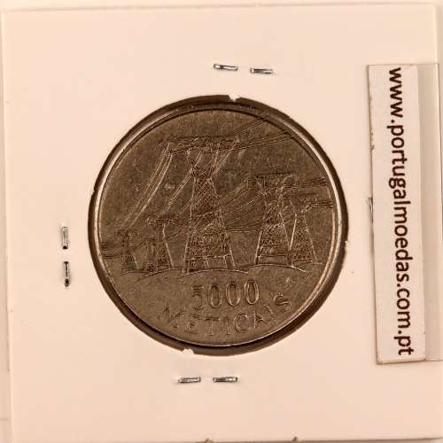 Mozambique, 5000 Meticais Nickel clad steel  1998, (VF), World Coins Mozambique KM 124