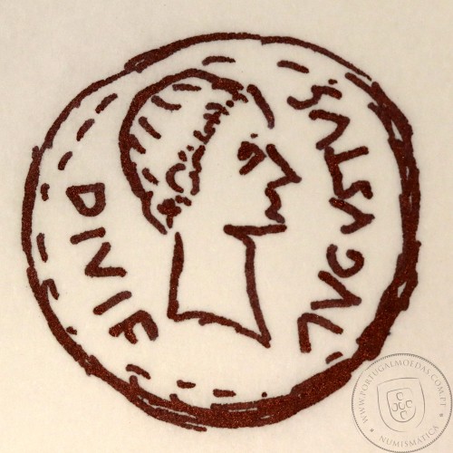 Roman Coin of Augustus,  Semis Æ of Carthago Nova , Duovirs C Laetilius Apalus and Rex Ptolemay, RPC 172, Burgos 590