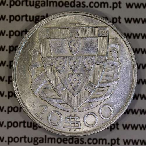Portugal silver coin of 10 Escudos 1937, 10$00 silver 1937 of the Portuguese Republic, (XF-), World Coins Portugal KM 582