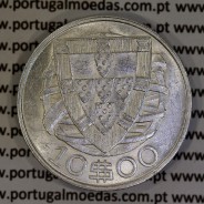 10 Escudos 1937 prata, 10$00 escudos prata 1937 da Republica Portuguesa, (Bela-), World Coins Portugal KM 582