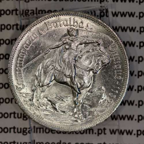 10 Escudos 1928 prata, Batalha de Ourique, 10$00 prata 1928,  (Soberba), World Coins Portugal KM 57