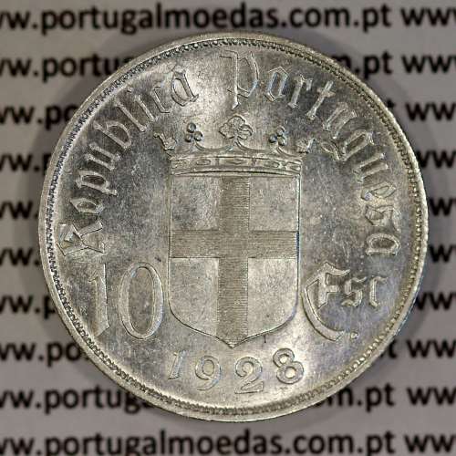 Commemorative portuguese coin 10 Escudos silver 1928 Battle of Ourique, 10$00 silver 1928, (XF/UNC), World Coins Portugal KM 579