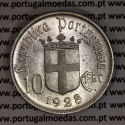 Commemorative portuguese coin 10 Escudos silver 1928 Battle of Ourique, 10$00 silver 1928, (XF/UNC), World Coins Portugal KM 579