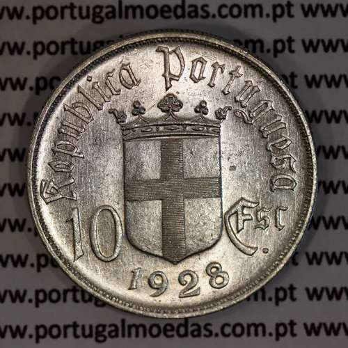 Commemorative portuguese coin 10 Escudos silver 1928 Battle of Ourique, 10$00 silver 1928, (XF/UNC), World Coins Portugal KM 579