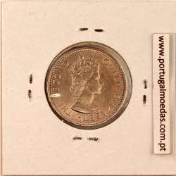 Nigéria 1 Shilling 1959 Cupro Niquel, (Bela), World Coins Nigeria KM 5