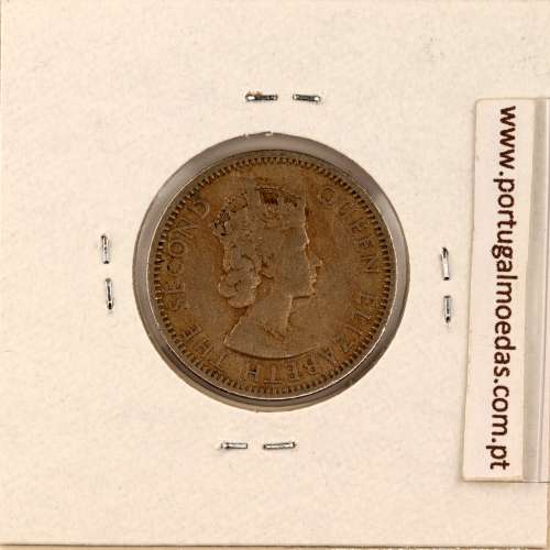 Nigéria 1 Shilling 1959 Cupro Niquel, (MBC), World Coins Nigeria KM 5