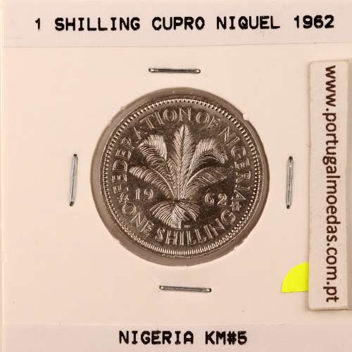 Nigéria 1 Shilling 1961 Copper-nickel, (UNC), World Coins Nigeria KM 5
