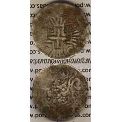 MOEDA RUPIA (600 RÉIS) PRATA 1759 (BC) ÍNDIA - DAMÃO