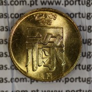 Macau 20 Avos 1985 Brass, (UNC), Former Portuguese Colony of Macau, World Coins Macao KM 21