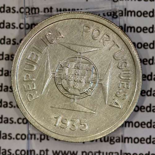 India silver coin 1 Rupee  1935 of Portuguese India, World Coins India Portuguese KM 22