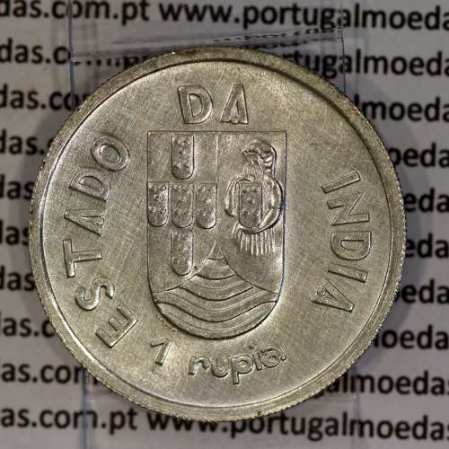 India silver coin 1 Rupee  1935 of Portuguese India, World Coins India Portuguese KM 22