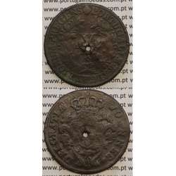 MOEDA X REIS COBRE 1812 (BC) REMATE ESCUDO LARGO - D. JOÃO PRÍNCIPE REGENTE