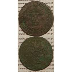 MOEDA X REIS COBRE 1812 (BC-) REMATE ESCUDO LARGO - D. JOÃO PRÍNCIPE REGENTE