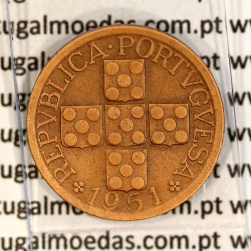 Timor coin 10 Avos 1951 Bronze, Former Portuguese colony of Timor, (VF), World Coins Timor KM 5
