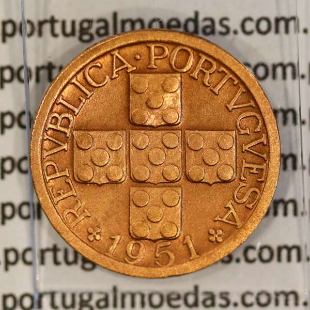 Timor coin 10 Avos 1951 Bronze, Former Portuguese colony of Timor, (VF+/XF), World Coins Timor KM 5