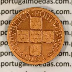 Timor coin 10 Avos 1951 Bronze, Former Portuguese colony of Timor, (VF+/XF), World Coins Timor KM 5