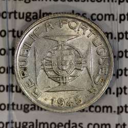 Timor silver coin 50 Avos 1945, Former Portuguese colony of Timor, (VF+/XF), World Coins Timor KM 7