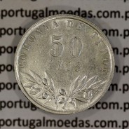 Timor silver coin 50 Avos 1948, Former Portuguese colony of Timor, (VF+), World Coins Timor KM 7