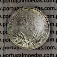 Timor silver coin 50 Avos 1948, Former Portuguese colony of Timor, (VF+), World Coins Timor KM 7