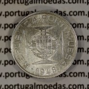 Timor silver coin 50 Avos 1948, Former Portuguese colony of Timor, (VF+), World Coins Timor KM 7