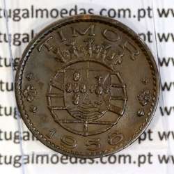 Timor 30 Centavos 1958 Bronze , ($30) trinta centavos 1958 Ex-colónia Portuguesa de Timor, (Bela), World Coins Timor KM 11