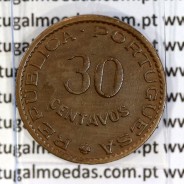 Timor coin 30 Centavos 1958 Bronze , 30 centavos 1958 ($30) Former Portuguese colony of Timor, (XF), World Coins Timor KM 11