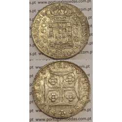 CRUZADO NOVO PRATA (480 RÉIS) 1816 (MBC+/BELA)