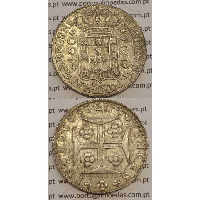 CRUZADO NOVO PRATA (480 RÉIS) 1816 (MBC+/BELA)