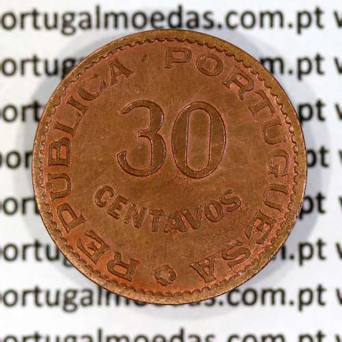 Timor 30 Centavos 1958 Bronze , ($30) trinta centavos 1958 Ex-colónia Portuguesa de Timor, (Bela-), World Coins Timor KM 11