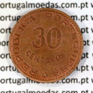 Timor 30 Centavos 1958 Bronze , ($30) trinta centavos 1958 Ex-colónia Portuguesa de Timor, (Bela-), World Coins Timor KM 11