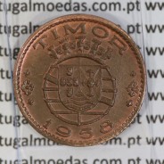 Timor 30 Centavos 1958 Bronze , ($30) trinta centavos 1958 Ex-colónia Portuguesa de Timor, (Bela-), World Coins Timor KM 11
