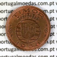 Timor 30 Centavos 1958 Bronze , ($30) trinta centavos 1958 Ex-colónia Portuguesa de Timor, (Bela-), World Coins Timor KM 11