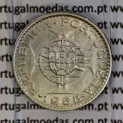 Timor coin 60 Centavos 1958 Nickel brass, ($60) centavos 1958 Former Portuguese colony of Timor, (XF), World Coins Timor KM 12