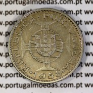 Timor 1 Escudo 1958 nickel‑brass – (VF+) – Obverse  – Ref. AG.TM.09.01.B6