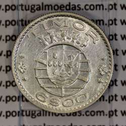 Timor 6 Escudos 1958 Prata, 6$00 escudos 1958 Ex-colónia Portuguesa de Timor, (MBC), World Coins Timor KM 15 Timor 6 Escudos 1958 Prata, 6$00 escudos 1958 Ex-colónia Portuguesa de Timor, (MBC), World Coins Timor KM 15