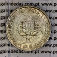Timor coin 6 Escudos 1958 Silver, (6$00) Escudos 1958 Former Portuguese colony of Timor, (VF+), World Coins Timor KM 15