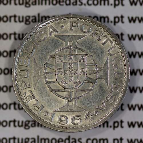 Timor 10 Escudos 1964 Prata, 10$00 escudos 1964 Ex-colónia Portuguesa de Timor, (Bela), World Coins Timor KM 16