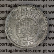 Timor coin 10 Escudos 1964 Silver, (10$00) Escudos 1964 Former Portuguese colony of Timor, (VF+), World Coins Timor KM 16