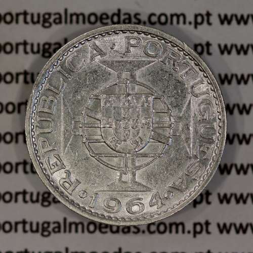 Timor coin 10 Escudos 1964 Silver, (10$00) Escudos 1964 Former Portuguese colony of Timor, (VF+), World Coins Timor KM 16