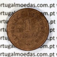 Angola 1 Centavo 1921 Bronze, $01 centavo Bronze 1921 de Angola, (MBC+/Bela-), Ex-Colónia Portuguesa, World Coins Angola KM 60