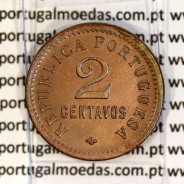 Angola 2 Centavos 1921 Bronze, $2 dois centavos 1921 bronze Angola Ex-Colónia Portuguesa, (Bela+), World Coins Angola KM 61