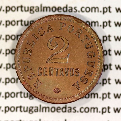 Angola 2 Centavos 1921 Bronze, $2 dois centavos 1921 bronze Angola Ex-Colónia Portuguesa, (Bela+), World Coins Angola KM 61